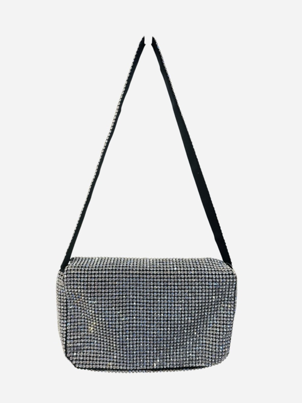 NWT LOFT Crystal Rhinestone Shoulder Bag - Silver